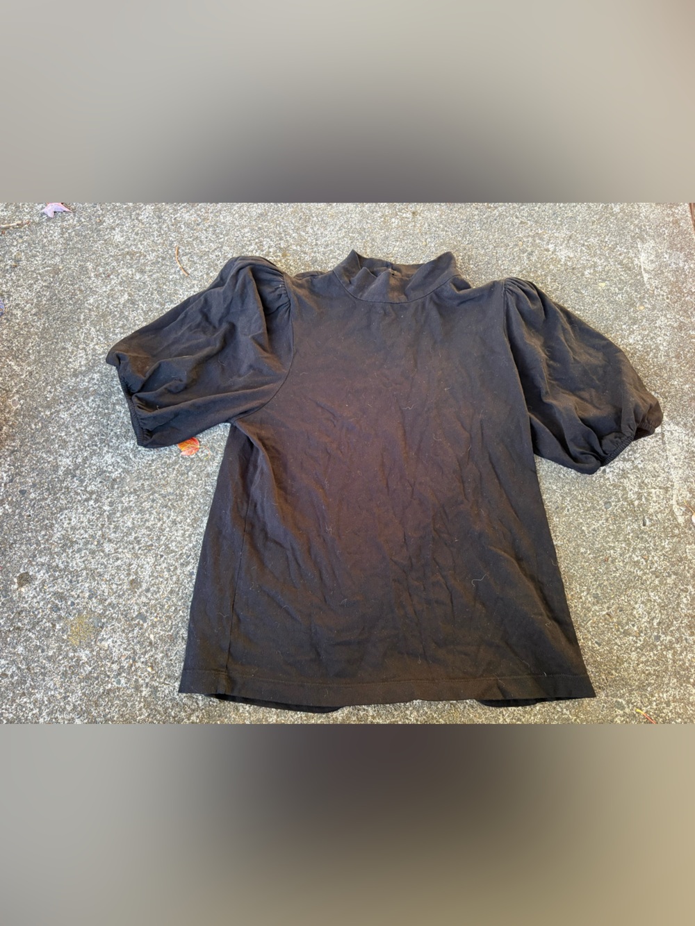 Citizens Of Humanity Black Puff Sleeve Tee